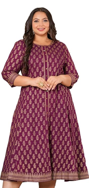 Yash Gallery Women's Cotton Relaxed Fit Anarkali Kurta