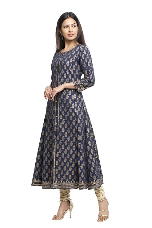 Yash Gallery Women's Cotton Relaxed Fit Anarkali Kurta