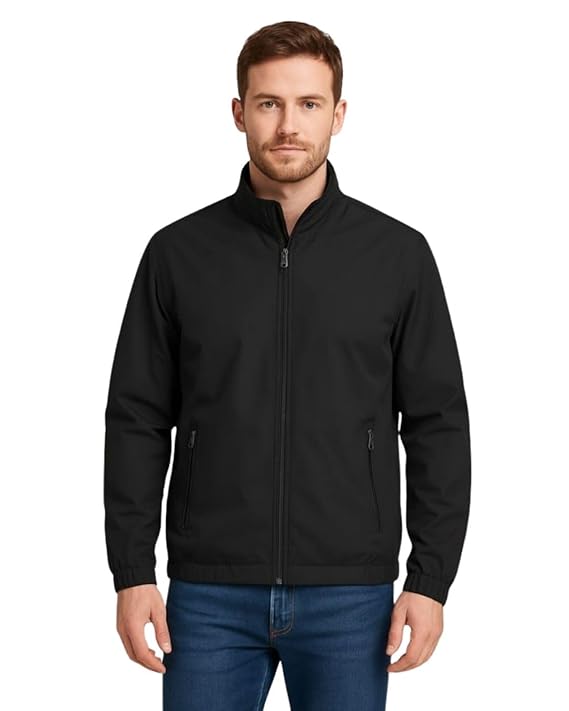 Men’s Lightweight Windcheater Zipper Jacket – Gym, Rider Winter Jacket for Men – Thin Wind Sheeter Zip-up Sports Jacket for Man