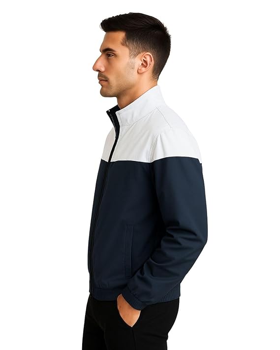Men’s Lightweight Windcheater Zipper Jacket – Gym, Rider Winter Jacket for Men – Thin Wind Sheeter Zip-up Sports Jacket for Man